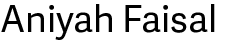 Aniyah Faisal